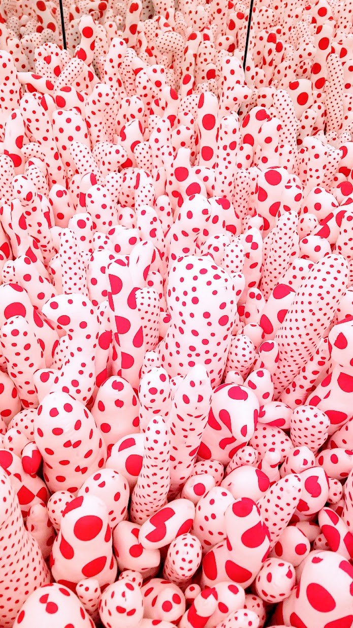 Yayoi Kusama Infinity Mirrors at Seattle Art Museum - Phalli's Field 1965/2016