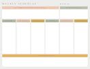 Weekly Schedule & Priorities - Weekly Planner item