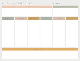 Weekly Schedule & Priorities - Weekly Planner item