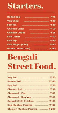 Bengali Rannaghar menu 5