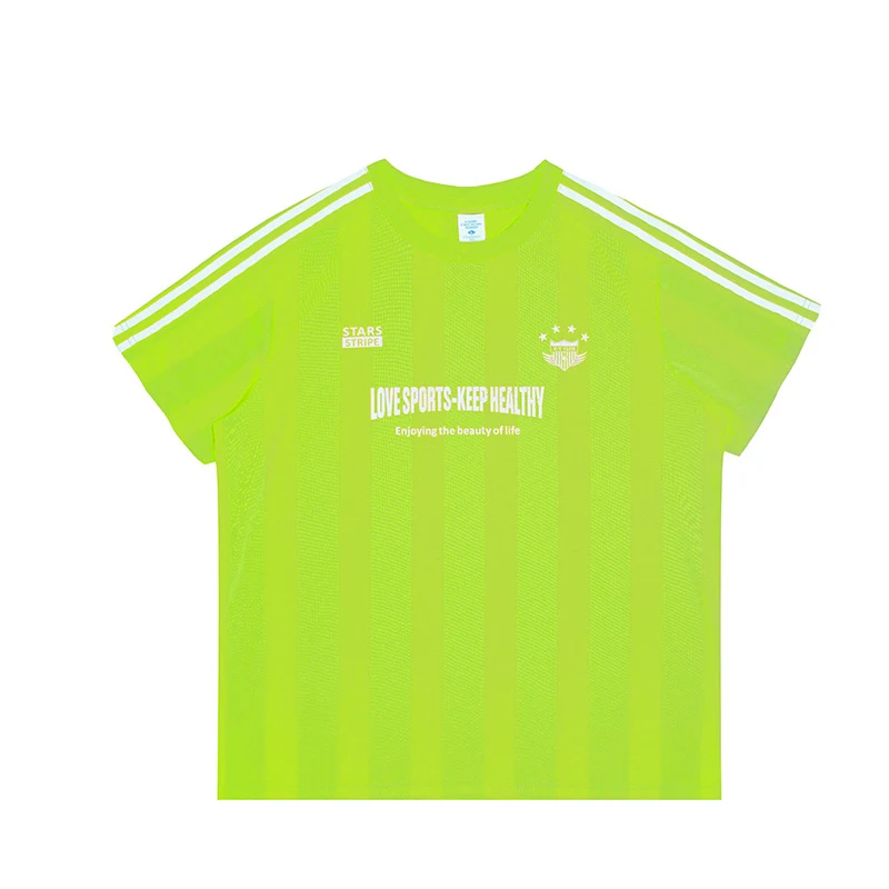 Camiseta americana de manga corta para pareja, Jersey holgado con media manga, ideal para verano, cómoda y versátil, perfecta para el día a día.