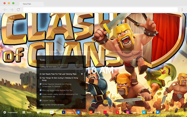 Clash Royale New Tabs HD Popular Games Theme