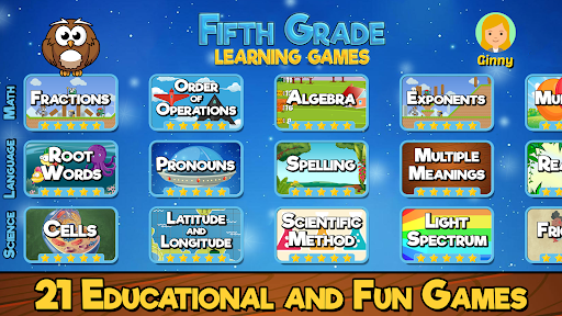 Screenshot Fifth Grade Learning Games