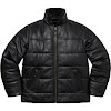 supreme®/schott® shearling collar leather puffy jacket fw21