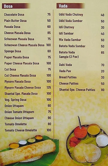 Mansi's Cafe & Snacks menu 