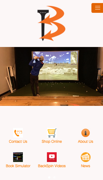 Android application BackSpin Golf screenshort