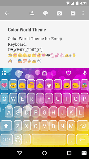 Color World Emoji Keyboard