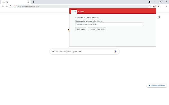 GroupConnect chrome extension