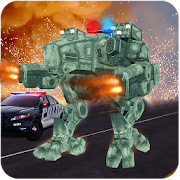 Futuristic Police Robots War  Icon