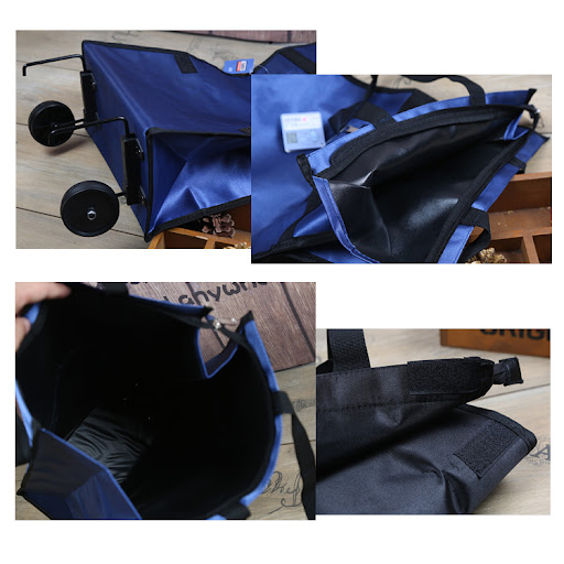 Title 4, Home Folding Tug Bag Wheel Shopping Travel Bag....