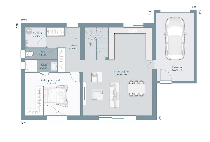  Vente Terrain + Maison - Terrain : 403m² - Maison : 112m² à Palau-del-Vidre (66690) 