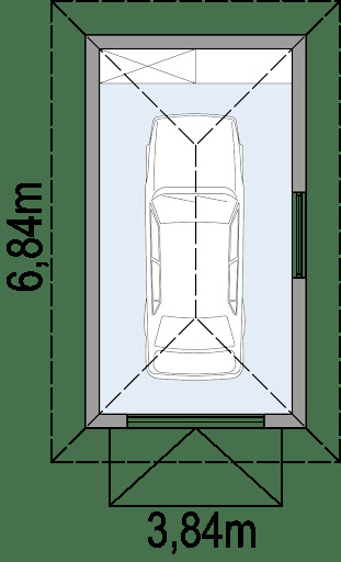 G1B - Rzut garażu