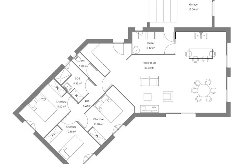  Vente Terrain + Maison - Terrain : 2 286m² - Maison : 100m² à Arrodets (65130) 