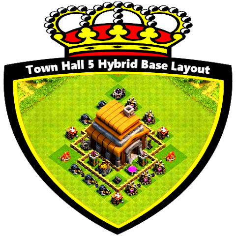 Hybrid Base for COC TH5 2017のおすすめ画像1