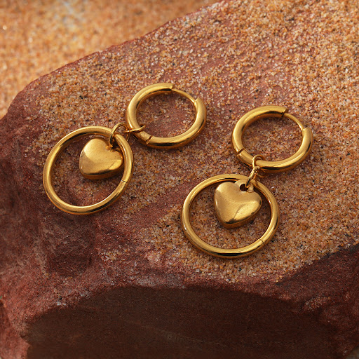 Title 6, Fashion Stainless Steel 18K Furnace Real Gold P...