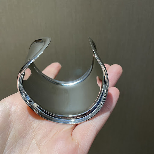Title 6, Advanced Sense Metal Wave Asymmetrical Bracelet...