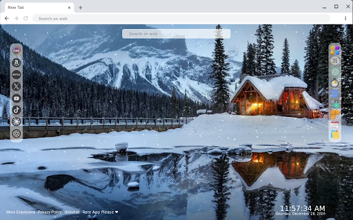 Cozy Winter Cabin Live Wallpaper screenshot 3