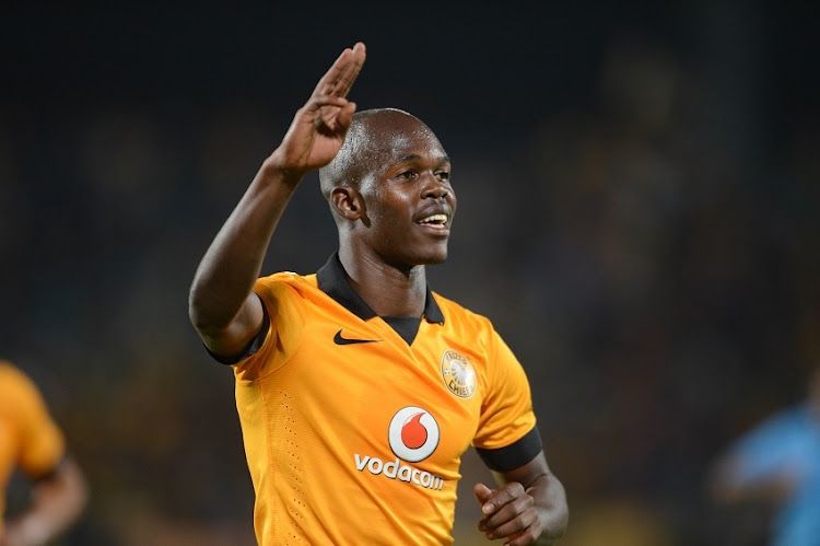 Knowledge Musona celebrates his goal during the Absa Premiership match between Moroka Swallows and Kaizer Chiefs from Dobsonville Stadium on January 31, 2014 in Dobsonville, South Africa.