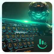 Neon Dark Army Keyboard Theme  Icon