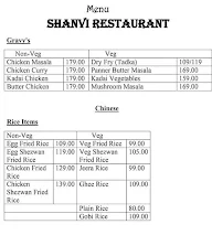 Shanvi Restaurant menu 3