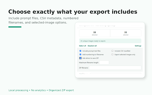 ChatGPT Image & Prompt Exporter screenshot 4