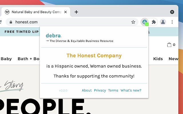 Diverse & Equitable Business Resource chrome extension