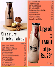 Frozen Bottle - Milkshakes, Desserts And Ice Cream menu 5