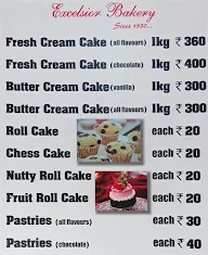 Excelsior Bakery menu 3