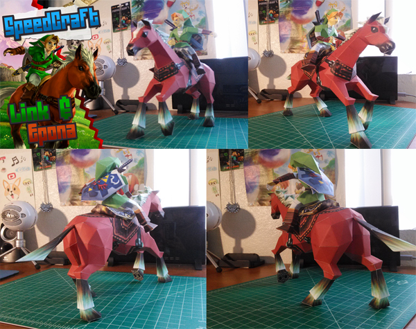 Ninjatoes' papercraft weblog: Papercraft Legend of Zelda: The Ocarina of  Time Menu Link WIP 4!