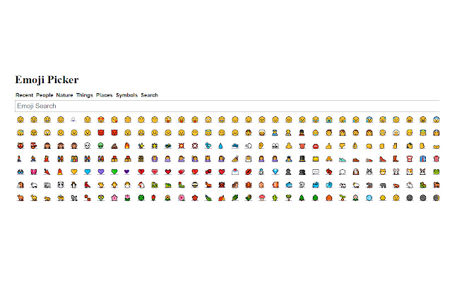 Emoji Picker chrome extension