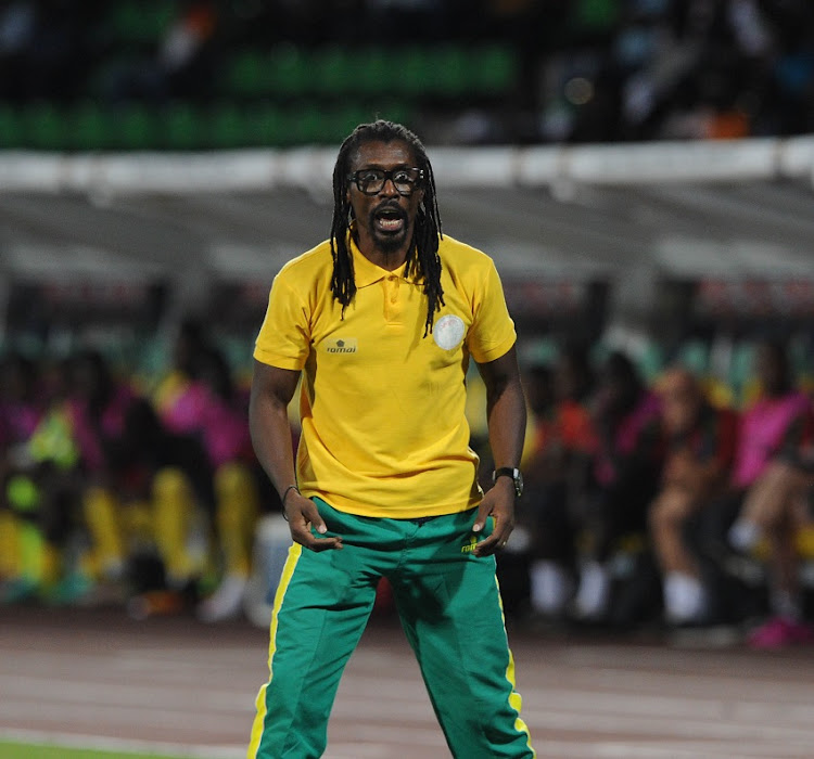 Aliou Cisse, coach of Senegal during the Afcon Quarter Final match between Senegal and Cameroon on the 28 January 2017 at Franceville , Gabon.