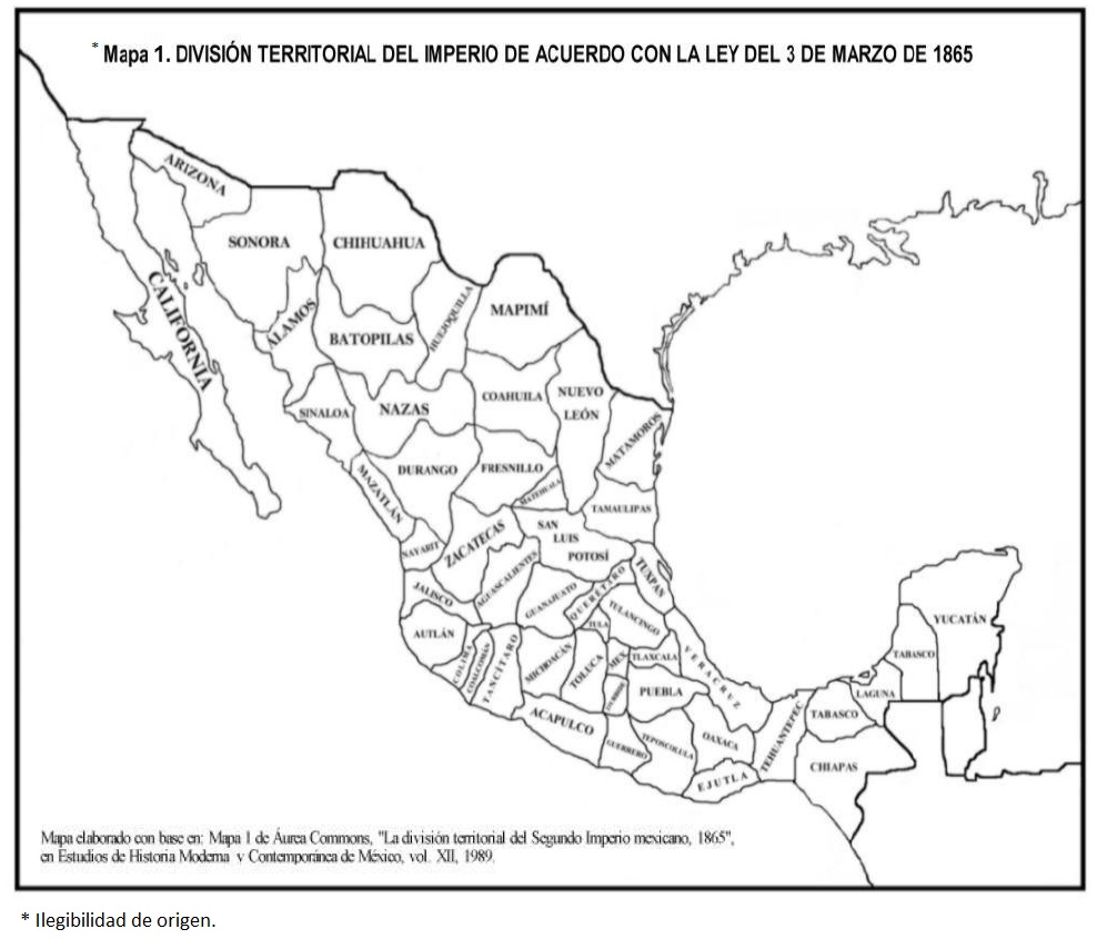 Sintético 101+ Foto Mapa Del Primer Imperio Mexicano 1823 Para Colorear ...