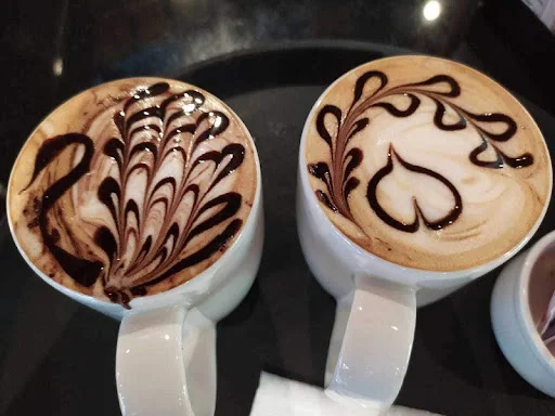 2 Cappuccino Hot Coffee [Serves 2]+ (Free Snacks)