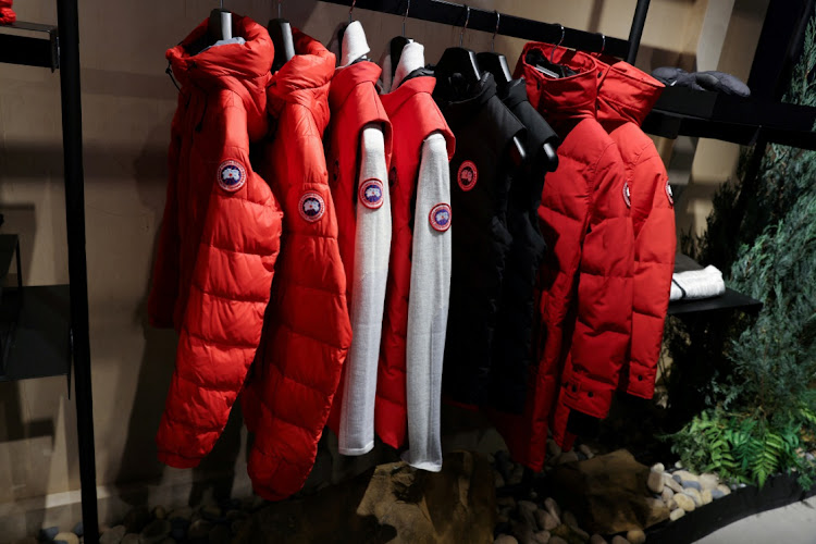 Canada Goose clothing is seen for sale in a store in Manhattan, New York City on February 7 2022. Picture: REUTERS/Andrew Kelly/File Photo