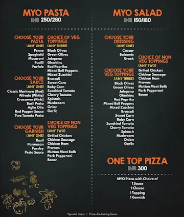 Slice of Soul menu 