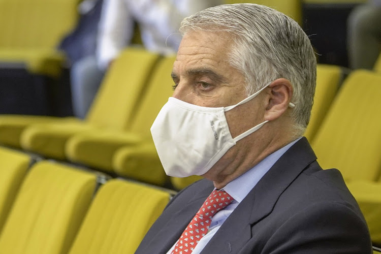 Andrea Orcel attends a court hearing in Madrid, Spain, May 18 2021. Picture: ANGEL NAVARRETE/BLOOMBERG