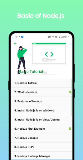 Screenshot Learn Node.js