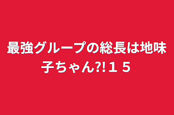 最強グループの総長は地味子ちゃん?!１５