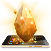 Gold Crystal Luxury 3D Theme  Icon