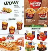 kfc menu bucket prices in rupees