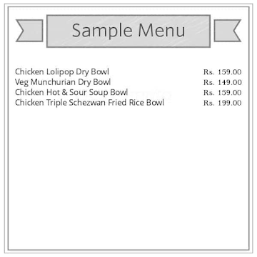 Chinese Bowl Company menu 