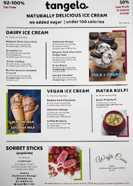 Tangelo - Low Calorie Ice Cream menu 1