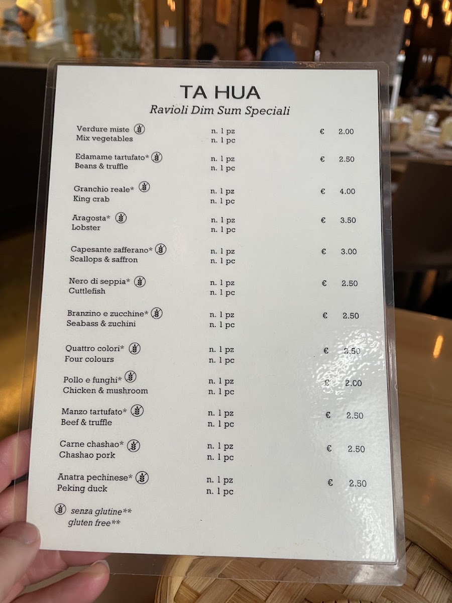 Menu for just the specials. Actual menu is 10 pages!