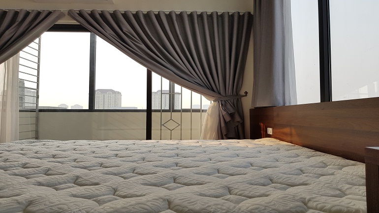 Open view 1 – bedroom apartment with big balcony in Nhat Chieu street, Tay Ho district for rent