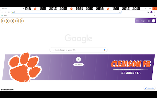 Clemson FB. Be About It.