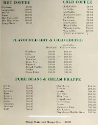 Pure Beans & Creams menu 1