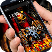 3d hell fire guns skull graffiti theme 1.1.3 Icon