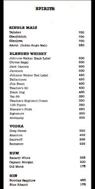 Slounge menu 1