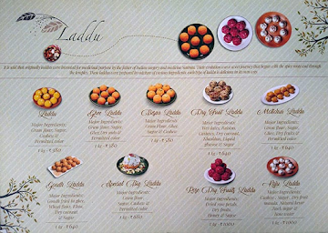 Kanti Sweets menu 