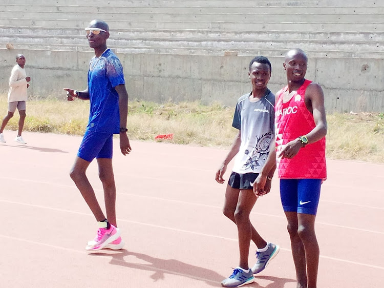 Asbel Kiprop after Friday's training at Kipchoge Keino Stadium in Eldoret